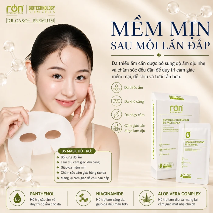 Mềm mịn sau mỗi lần đắp