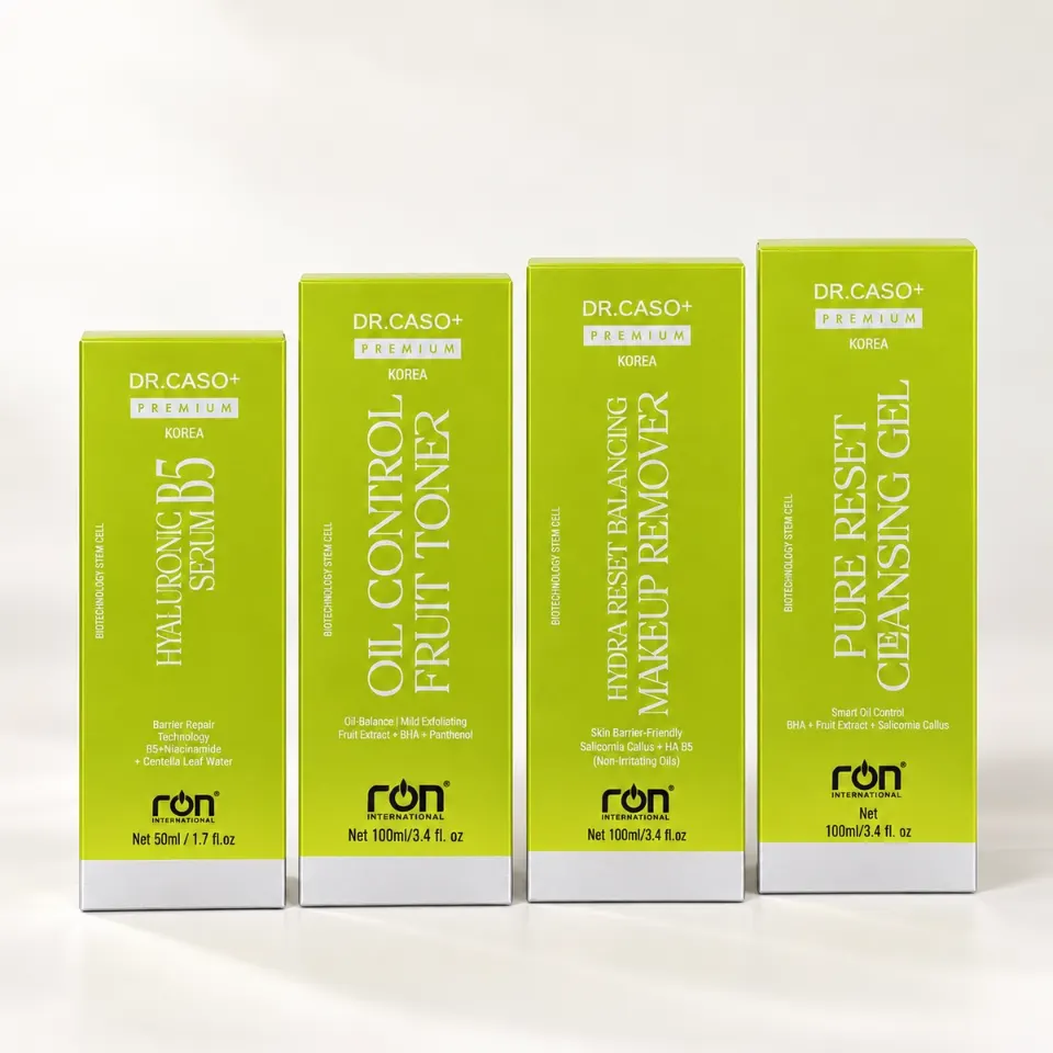 Hộp sản phẩm DR.CASO+ PREMIUM® màu xanh