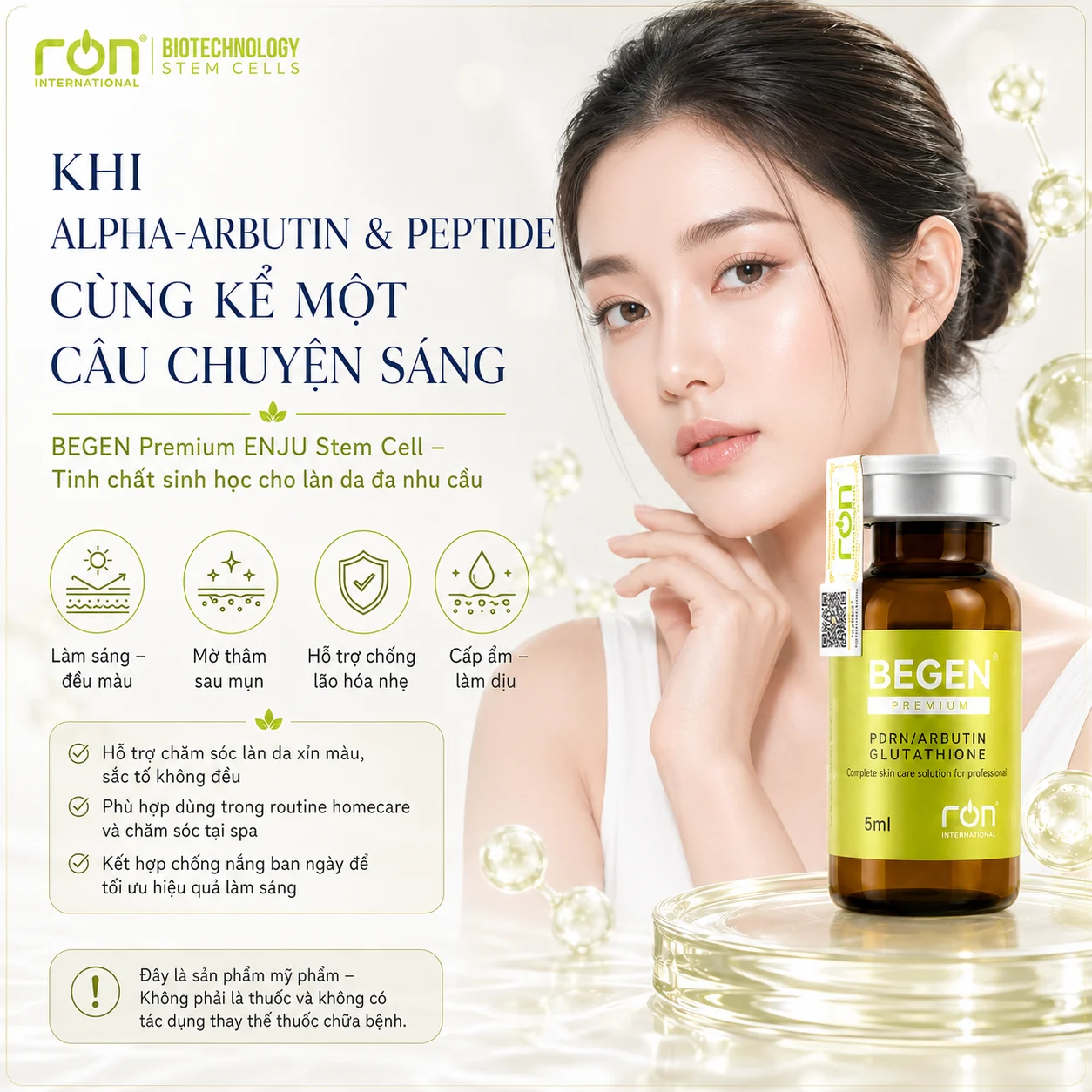 Tinh chất BEGEN Premium ENJU STEM CELL · 5 ml/lọ trong lọ 5 ml