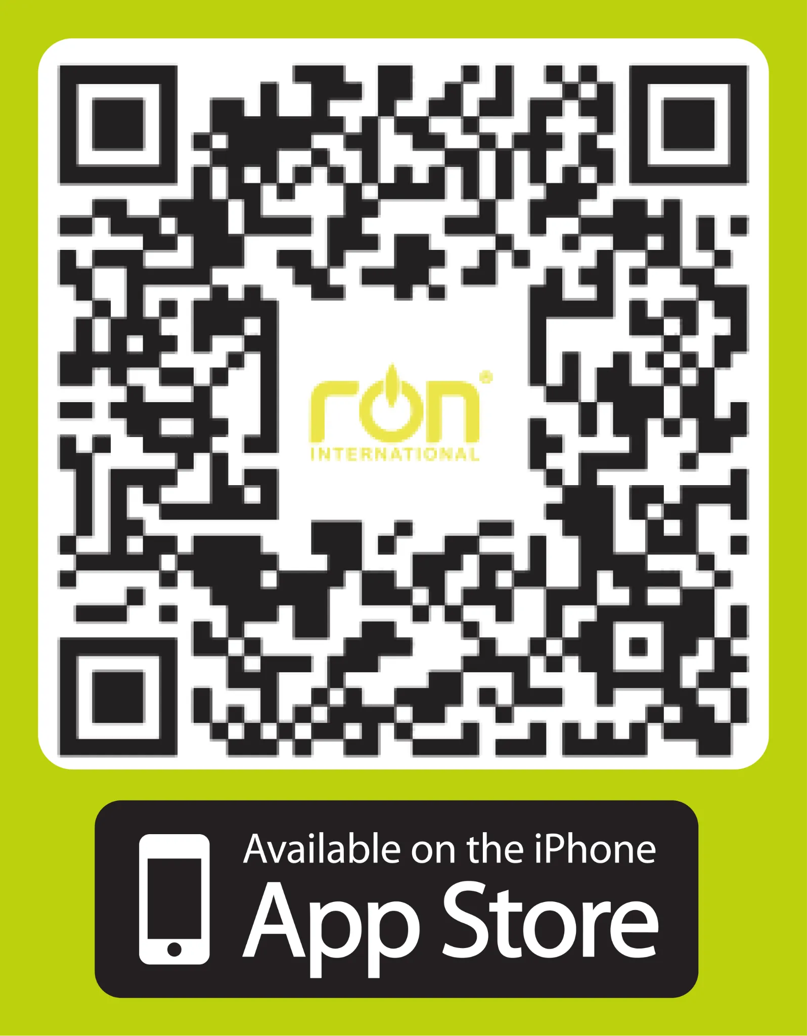 Mã QR ứng dụng RON trên App Store cho iPhone.